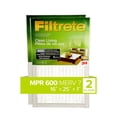 thumbnail image 1 of Filtrete™ Clean Living Dust Reduction Filter, MPR 600, 16 in x 25 in x 1 in, 2 per pack, 1 of 5