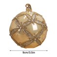 thumbnail image 2 of MesaSe Christmas Tree Pendant Mall Window Scene Decoration Yellow Grid Sequin Glass Ball, 2 of 12