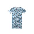 thumbnail image 2 of Women's Adaptive Open Back Blue Print Gown, 2 of 5