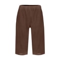 thumbnail image 5 of Womens Casual Shorts Summer Drawstring Elastic Waist Comfy Shorts with Pockets, 5 of 5