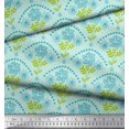 thumbnail image 2 of Soimoi Cotton Duck Fabric Leaves,Floral & Scale Geometric Decor Fabric Printed Yard 42 Inch Wide, 2 of 4