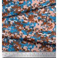 thumbnail image 3 of Soimoi Poly Georgette Fabric Two Tone Camouflage Fabric Prints By Yard 42 Inch Wide, 3 of 3