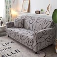 thumbnail image 1 of TFixol Housse Élastique pour Sofa 2 Places, Tissu Polyester Durable, Design Multicolore, Comprend une Taie d'Oreiller Gratuite, Guide d'Installation Facile, Bâtons de Mousse Inclus, 1 of 6