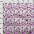 thumbnail image 3 of oneOone Velvet Fuschia Pink Fabric Florals Craft Projects Decor Fabric Printed By The Yard 58 Inch Wide, 3 of 4
