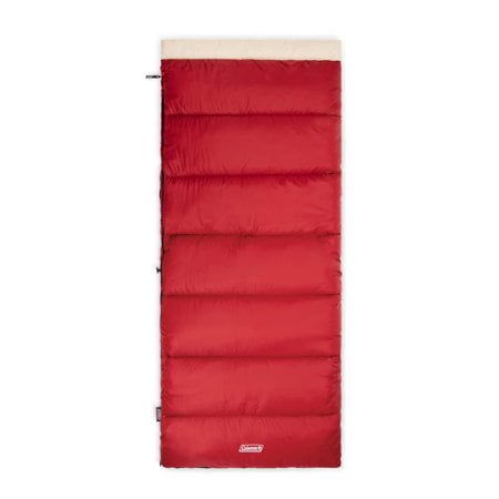 Coleman Flatlands 30?F/35?F/40?F/45?F/50?F Sleeping Bag with Big & Tall & Double Bag Options, Made from 100% Recycled Material, Cool Weather Sleeping Bag Great for Camping, Backpacking, Sleepovers