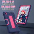 thumbnail image 2 of REQO for TCL TAB 8 LE Case, TCL TAB 8 Case for Kids, Heavy Duty Rugged Full-Body Hybrid Shockproof Drop Protection Cover for TCL Tab 8 LE (Model:9137W) 2023/TCL Tab 8 WiFi (Model:9132X) (5-Navy+Rose), 2 of 7