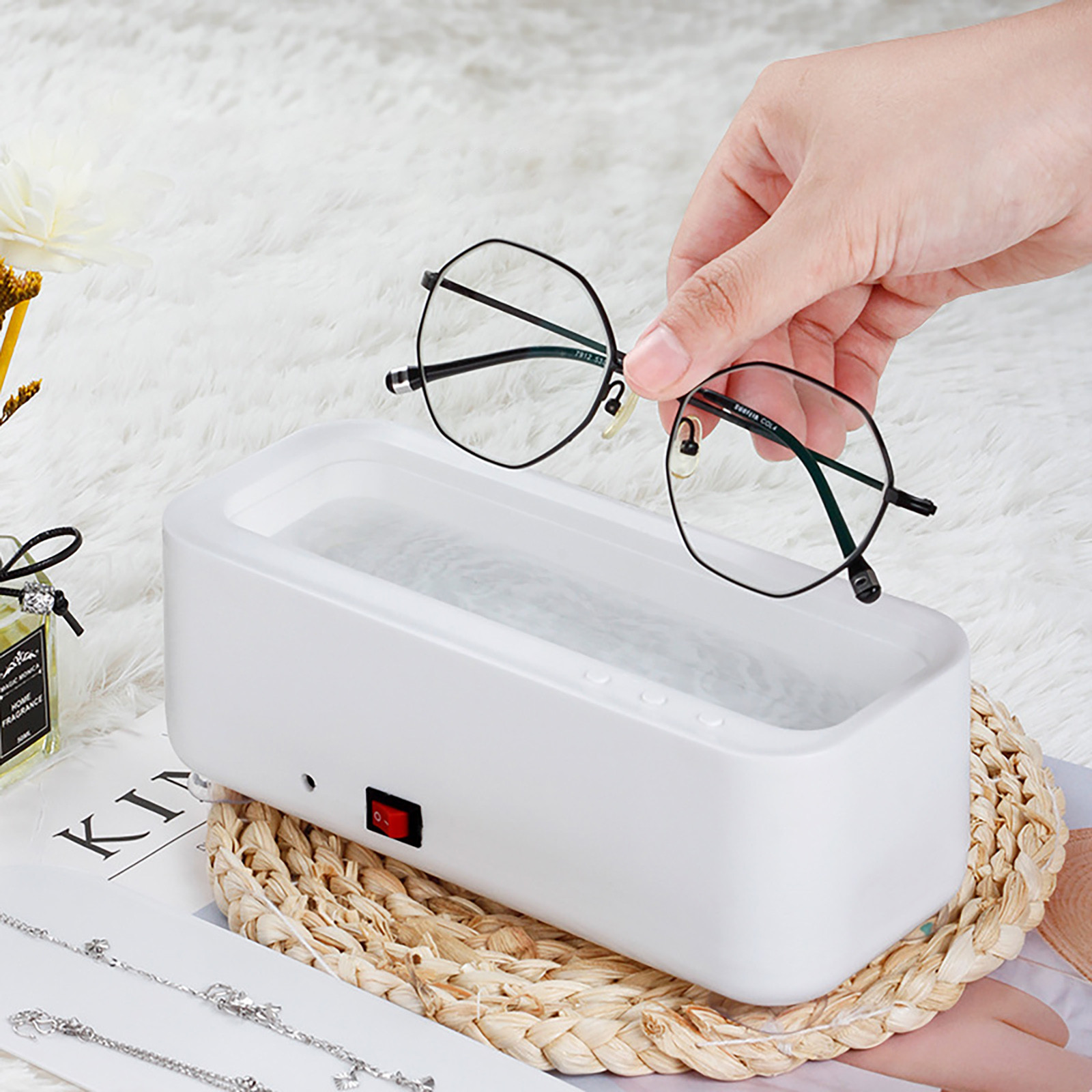USB Ultrasonic- Glasses Cleaner Jewelry Cleaner Household Small Jewelry Cleaner HU4659