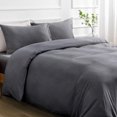 thumbnail image 4 of Duvet Cover Queen -Piece Prewashed Ultra Soft Queen Bedding Set - Features Zipper Closure and Corner Ties Includes Duvet Cover x Pillowcases No Comforter, 4 of 7