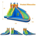 thumbnail image 2 of Gymax Inflatable Water Park Bounce House Climbing Wall Splash Pool w/480W Blower, 2 of 9