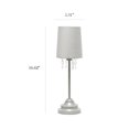 thumbnail image 3 of Lampe de table Simple Designs avec abat-jour en tissu et perles acryliques suspendues, 3 of 8