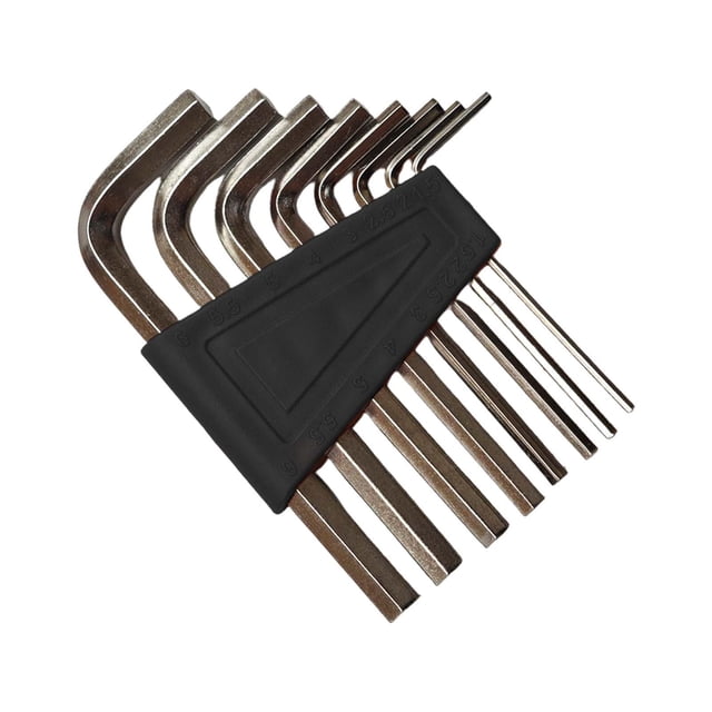 Almencla 8 Pieces Hex Key Set Replaces Allen Key Sets for Furniture Assembly Scooters black 78mmx28mm