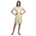 thumbnail image 2 of Moomaya Chemise de Nuit à Manches Courtes Imprimée pour Femmes, Col Rond, en Coton, Vêtement de Nuit, 2 of 5