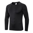 thumbnail image 1 of Mens Compression Shirt Tight-Fitting Sports Running Training Suit Breathable Wicking T-Shirts Mens Shirts, 1 of 7