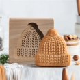 thumbnail image 5 of Rinsvye Diy Baking Moulds Wooden Sugar Shapes Cookie Moulds Embossing Rising Crust Craft Decorative Baking Tools Pancake Shape for Christmas Thanksgiving Christmas Sugar Cookie Set Kitchen, 5 of 5