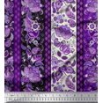 thumbnail image 1 of Soimoi Cotton Duck Fabric Stripe & Paisley Decor Fabric Printed Yard 42 Inch Wide, 1 of 3