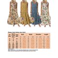 thumbnail image 2 of Sexy Dance Robe d'Été de Plage pour Femmes à Manches Courtes Longue Robe Maxi Robes Bohèmes Jaune G, 2 of 2