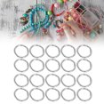 thumbnail image 1 of 20Pcs Porte O, Mousqueton Rond Clip Ressort Boucle Porte-Clés pour Sac à Main Bijoux Bricolage, 1 of 8