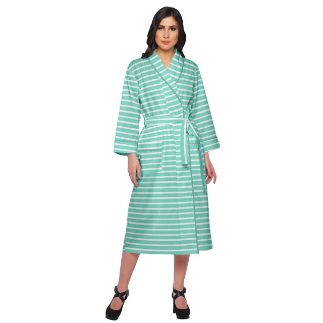 Moomaya Printed WoMen's Robe Dressing Gown With Pockets Bath Robe Girls