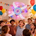 thumbnail image 4 of Blue Light Up Spinning Flywheel Toy Glowing Led Hand Ninja Star Light Sword For Kids, 4 of 7