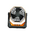 thumbnail image 1 of GROWTH TANK Camping Fan with LED Light Angle Height Adjustable with Hook 2 in 1 Desk Fan Orange, 1 of 9