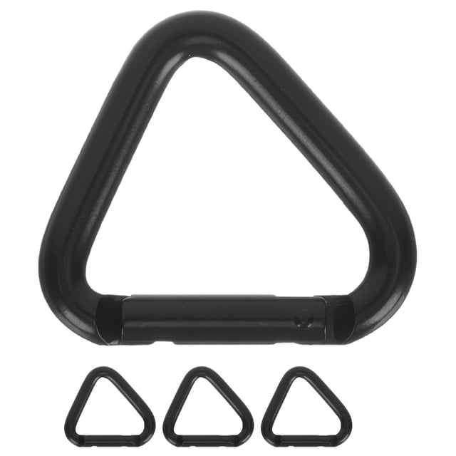Shisuyan 4Pcs Metal Carabiner Clip Mountain Climbing Buckle Aluminum Alloy Buckle Metal Carabiner