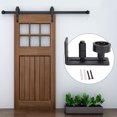 thumbnail image 2 of Floor Guide-Adjustable Carbon Steel Floor Guide for Sliding Barn Door(Double Wheels & one Small Wheel), 2 of 7