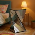 thumbnail image 2 of Homy Casa Contemporary Twisted Mirrored Accent Table with Chic Space-Brightening Design, 2 of 6