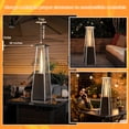 thumbnail image 2 of Costway 35" Portable Tabletop Pyramid Patio Heater Steel Propane gas 9500 BTU, 2 of 10