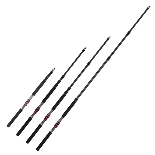 /9.8ft Lightweight Carbon Fiber 4 Sections Extendable Telescoping Microphone Boom Pole Arm Extension with 3kg/6.6lbs Load Capacity