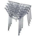 thumbnail image 4 of Compamia Chaise de Salle à Manger de Patio en Polycarbonate Cristal, Blanc Lustré, 4 of 15