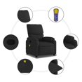 thumbnail image 4 of vidaXL Massage Recliner Chair Black Fabric, 4 of 5