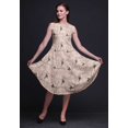 thumbnail image 2 of Bimba Robe Midi Évasée d'Été Décontractée Sans Manches à Imprimé Floral pour Femmes avec Fleurs Roses et Chardonneret Doré - X-Grand, 2 of 6