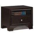 thumbnail image 1 of Gymax Vintage Nightstand Solid Wood Sofa Side End Table W/ USB Port & Drawer Brown, 1 of 8