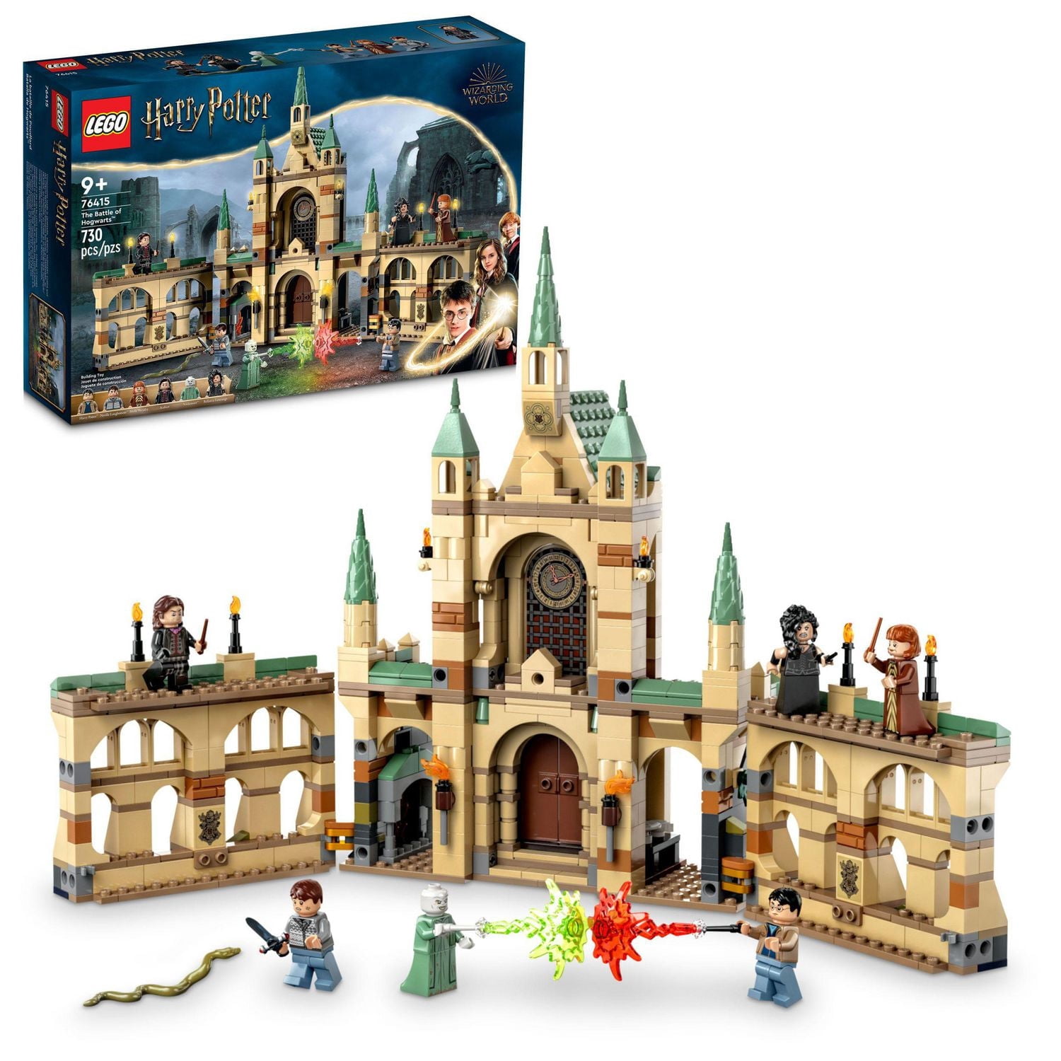LEGO Harry Potter The Battle of Hogwarts 76415 Building Toy Set; Harry Potter Toy for Boys, Girl, and Kids Aged 9+; Features a Buildable Castle Section and 6 Minifigures to Recreate an Iconic Scene