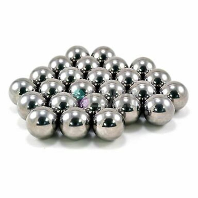 Bike Bearing Steel Balls for Wheel Hub 4.76mm 3/16In Front Or 6.35mm 1/4In Rear