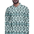 thumbnail image 4 of Atasi Printed Long Asymmetric Kurta Pajama Set For Men Party Wear Clothing, 4 of 4