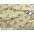 thumbnail image 3 of Soimoi polyester Crepe Fabric Wool & Cat Animal Printed Fabric 1 Yard 52 Inch Wide, 3 of 3