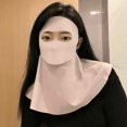 thumbnail image 5 of Women's Face Gini Sunscreen Mask All-round UV Protection Sunshade Mask Lot P0 H9U6, 5 of 5