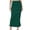 Green, variant on Tumotour Oversized Skirt For Women Solid Color Maxi Skirt High Waist Ruched Pencil Long Skirts Casual Slit Bow Tie Wrap Slit Skirt