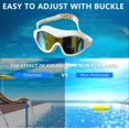 thumbnail image 4 of Sale Today Clearance! Adult Waterproof Large Frame Swimming Goggles With PC Lenses Against-Fogs Coating Silicone Fits For Comfortion And Training, 4 of 6