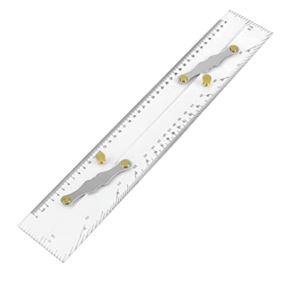 5X Règle Parallèle Marine Écailles Claires, Points de Cartographie pour Tirer Règle Parallèle 450MM, Cartes Nautiques Règle Parallèle