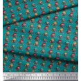 thumbnail image 3 of Soimoi Poly Georgette Fabric Crossbone & Skull Halloween Print Sewing Fabric Yard 52 Inch Wide, 3 of 3