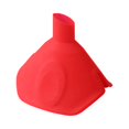 thumbnail image 2 of Oleegame 2PC Multi Functional Silicone Funnel And Hot Pot Clip Heat Bowl And Dish Clip With Small Aperture Kitchen Tool Red, 2 of 9