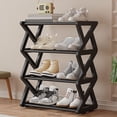 thumbnail image 4 of TopLLC Shoe Rack Organizer Shoe Rack Shoe Rack Organizer Four Tier Shoe Rack Daily Use Bedroom Closet Entryway Bedroom Shoe Rack, 4 of 7