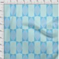 thumbnail image 4 of oneOone Polyester Spandex Bleu Clair Tissu Géométrique Allover Forme Robe Tissu Tissu Imprimé par la Cour 56 Pouces de Large, 4 of 4