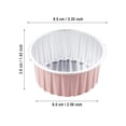 thumbnail image 3 of kjfeif Clearance 50PCS Reusable Round Aluminum Foil Tin Cups Aluminum Foil for Air Fryer, Disposable Mini Cake Containers Flan Molds for Pudding, Souffle, Party, Wedding, 3 of 4