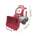 thumbnail image 2 of Red Inertial Sliding Whistle Construction Truck Interactive Blowing Toy Abs Smooth And Durable Auditory And Breath Training Toy For Kids Fun Play And Learning, 2 of 6