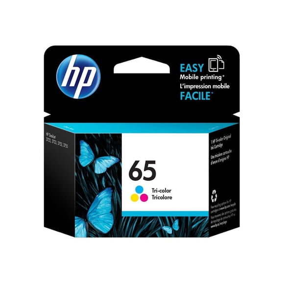 HP 65 Tri-colour Original Ink Cartridge (N9K01AN)