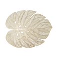 thumbnail image 2 of Oleegame 1PC Placemat Stylish PVC Hollow-out Turtle Back Leaf Decoration Placemat with Simulation Leaves, , Oil-proof and Durable Table Mat for Heat Insulation Gold, 2 of 6