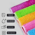 thumbnail image 4 of Oleegame 2PC Ten Dollar Items 5pc Kitchen Cloth Colored Fiber Small Square Towel Oil Dishwashing Towel Thickened Cleaning Towel Dishwashing Cloth Pink, 4 of 8